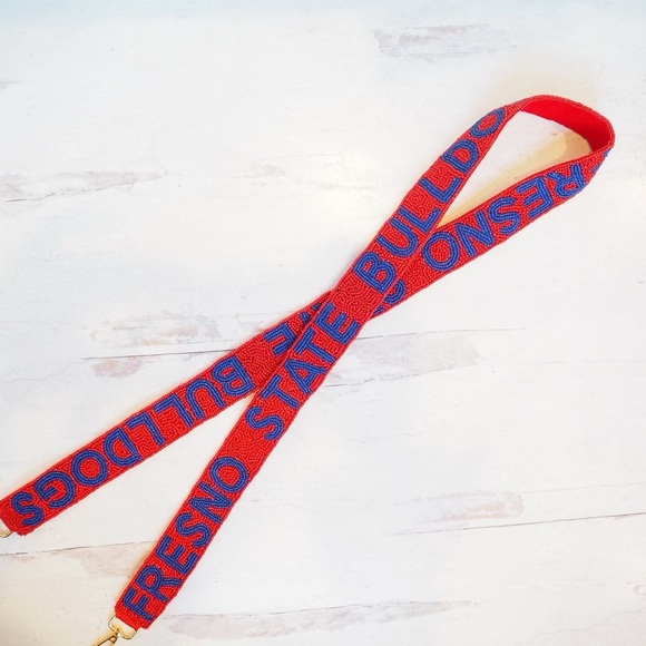 Beaded Fresno State Game Day Collegiate Purse Strap - Picture 1 of 1
